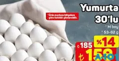 YUMURTA 30'LU M BOY 53-62 G YUMURTA 30'LU M BOY 53-62 G
